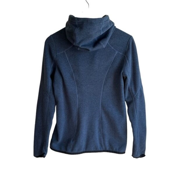 Athleta Daybreak Hooded Jacket Size Small Heather Blue - Picture 8 of 14